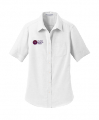 Port Authority Ladies Short Sleeve SuperPro Oxford Shirt